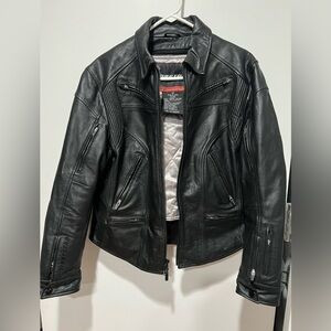 First Gear leather motorcycle jacket